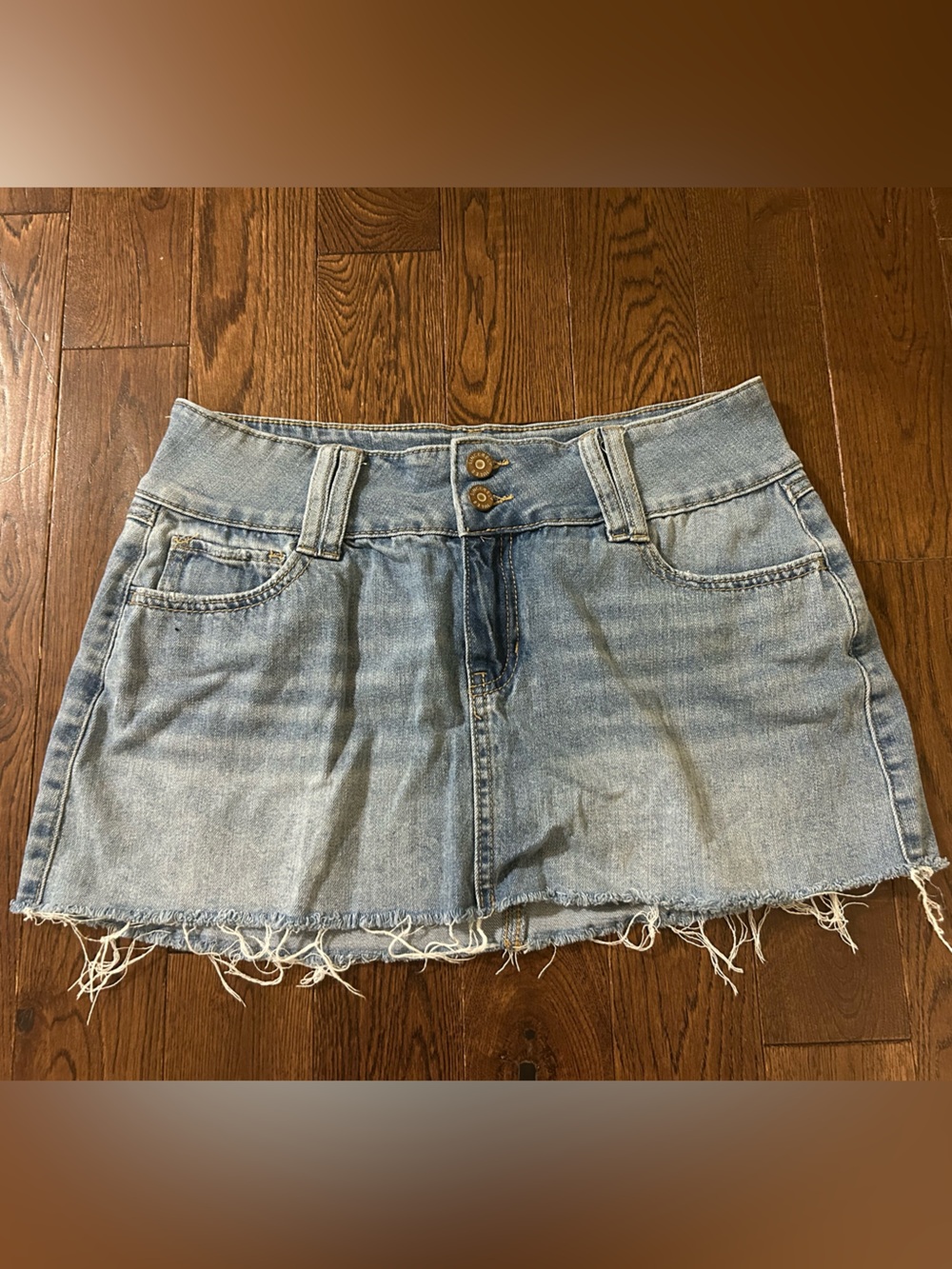 Mini Jean Skirt